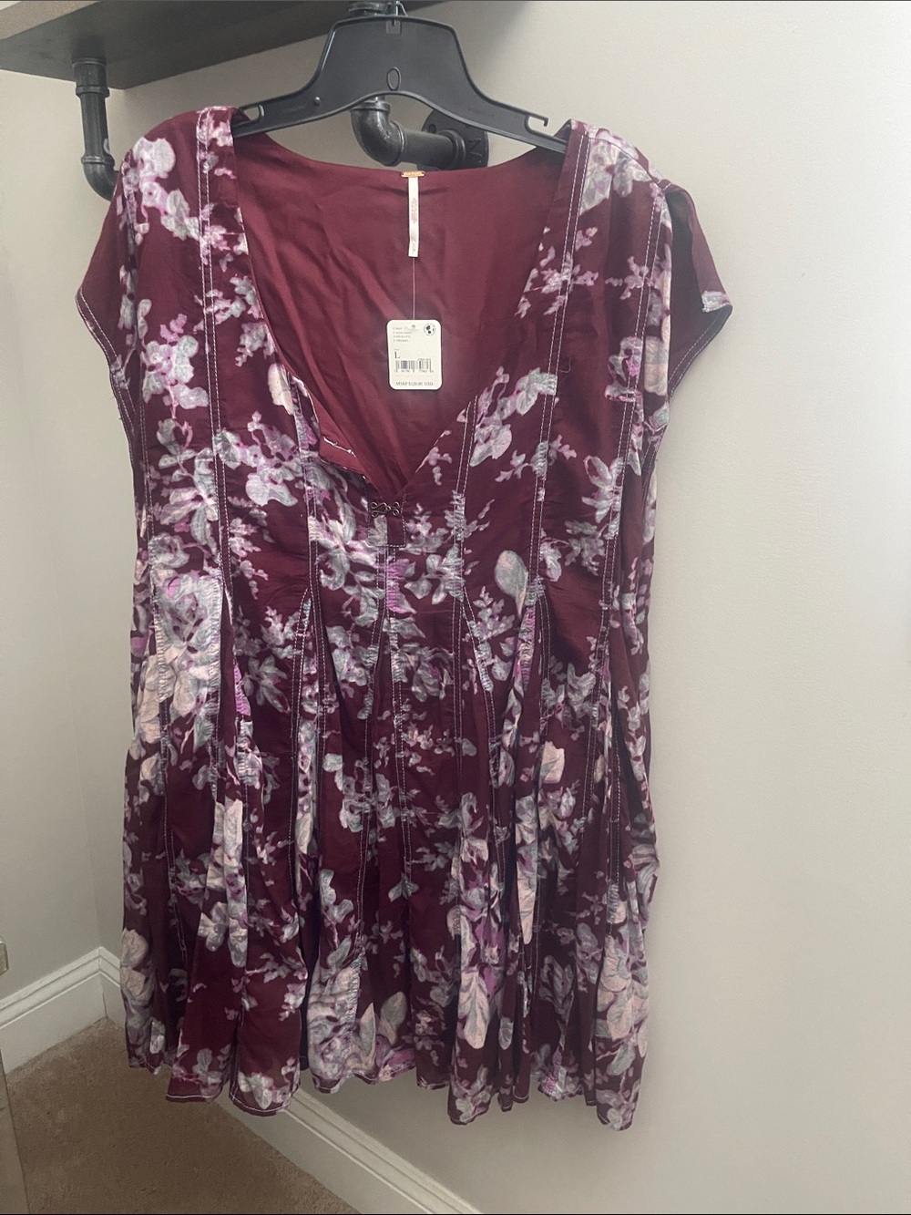 Free People Sully Seamed Dress NWT